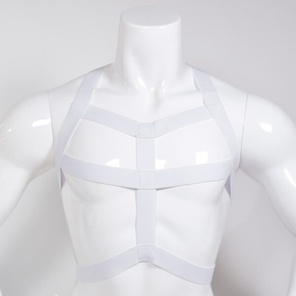 Basic Harness Elastic White Nude